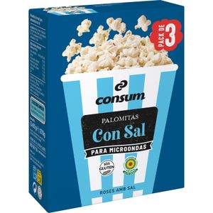 Palomitas Microondas Sal Bolsa 3 x 90 Gr
