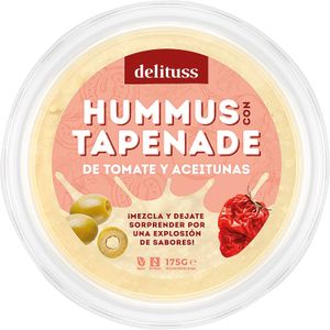 Hummus con Tapenada de Tomate y Aceitunas 175 Gr