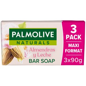 Jabón de Manos Pastilla Almendras y Leche 3 U