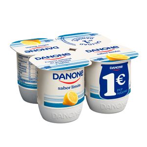 Yogur Sabor Limón Pack de 4 Unidades 4 x 120 Gr