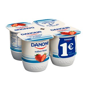 Yogur Sabor Fresa Pack de 4 Unidades 4 x 120 Gr