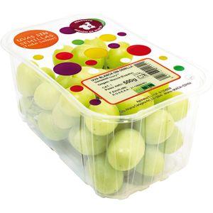 Uva Blanca Bandeja sin Semillas 500 Gr