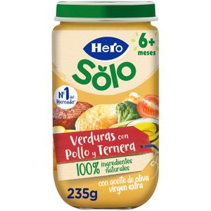 Tarrito Verduras con Pollo y Ternera 235 Gr