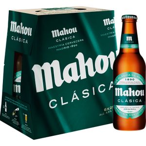 Cerveza Botella Cristal Pack-6 6 x 0,25 L