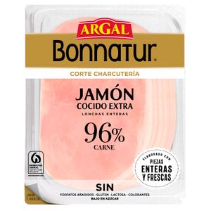 Jamón Cocido Bonnatur 96 % Carne 130 Gr