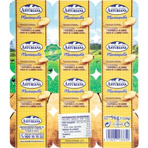 Mantequilla en Porciones 12 Unidades 96 Gr