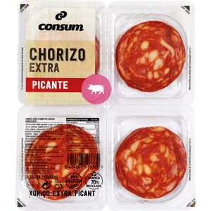 Chorizo Extra Picante Lonchas 4 x 60 Gr