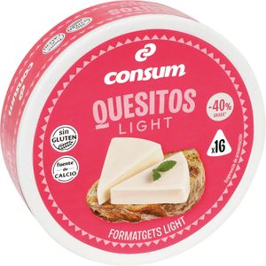 Queso Fundido Light Porciones 250 Gr
