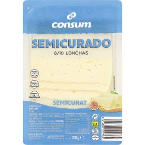 Queso Mezcla Semi Lonchas 200 Gr