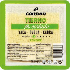 Queso Tierno Precortado 250 Gr