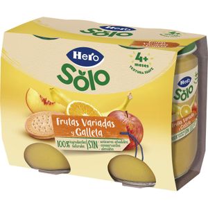 Tarrito Merienda Galleta Fruta Variada Pack 2 2 x 190 Gr
