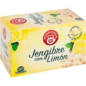 Jengibre Con Limón 20 Bolsitas 20 U