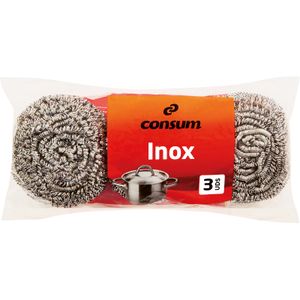 Estropajos Acero Inox 3 U