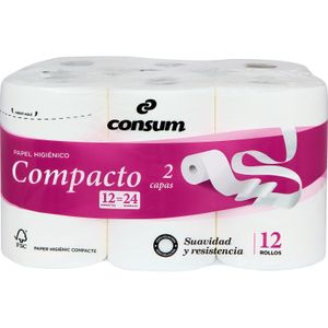 Higiénico Doble Capa Compacto 12 U