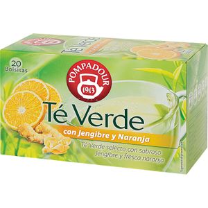 Té Verde con Jengibre Sabor Naranja 20 U