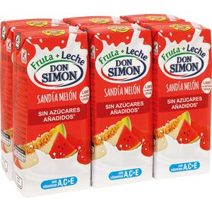 Zumo de Frutas y Leche Sandía Melón Zero P-6 6 x 200 ml