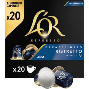Café Espresso Ristretto Descafeinado Cápsulas 20 U