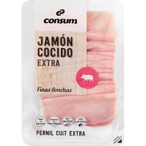 Jamón Cocido Extra Finas Lonchas 160 Gr