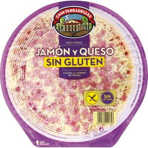 Pizza Jamón y Queso sin Gluten y sin Lactosa 420 Gr