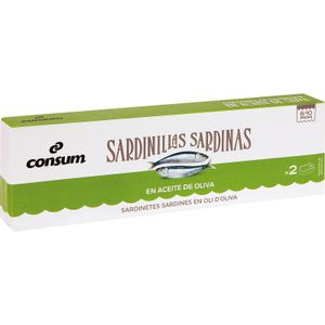 Sardinillas en Aceite de Oliva Pack 2 2 x 65 Gr