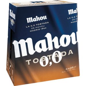 Cerveza Tostada 0,0 Pack de 6 botellas 6 x 0,25 L