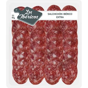 Salchichón Ibérico Extra en Tapas 80 Gr