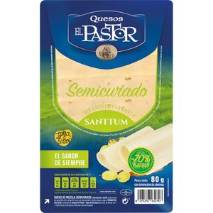 Lonchas de Queso Semicurado Santtum 80 Gr