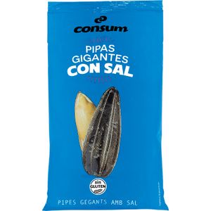 Pipas Gigantes Tostadas con Sal Bolsa 200 Gr