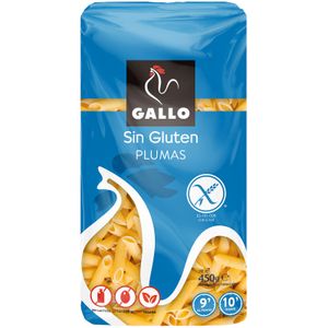 Plumas sin Gluten Paquete 450 Gr