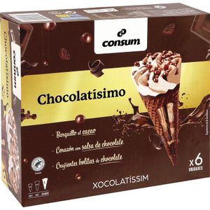 Conos Chocolatísimo 6 Unidades 390 Gr