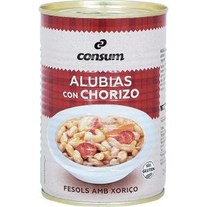 Alubias con Chorizo Lata 420 Gr