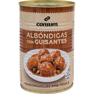 Albóndigas de Carne con Guisantes 415 Gr