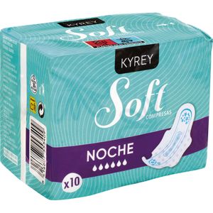 Compresa Noche Alas Soft 10 U