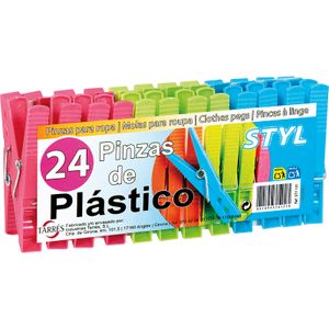 Pinza Plástico 24 Unidades 1 U