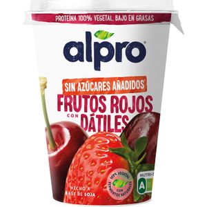 Postre Soja Frutos Rojos con Dátiles sin Azúcar 400 Gr