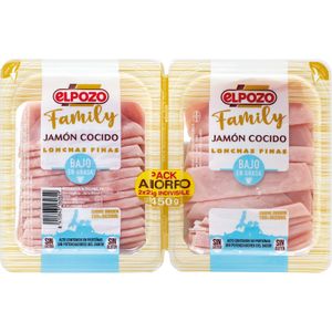 Jamón Cocido Extra Family 2 x 225 Gr