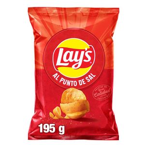 Patatas Fritas Lisas al Punto de Sal 195 Gr