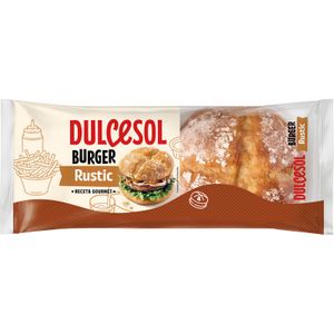 Pan Rustic Burger 4 Unidades 300 Gr