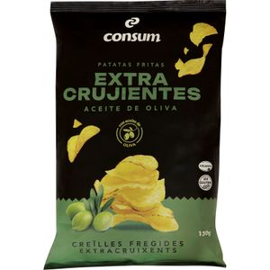 Patatas Extra Crujientes Aceite Oliva Bolsa 130 Gr