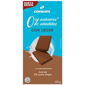 Chocolate con Leche sin Azúcar 125 Gr