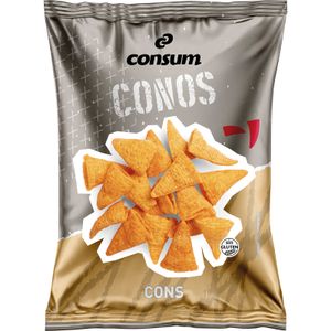 Conos de Maíz Sabor Queso y Bacón 100 Gr
