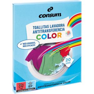 Toallitas Color Lavadora Antitransferencia 20 U