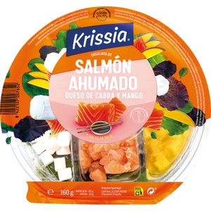 Ensalada Salmón Queso Cabra y Mango 160 Gr