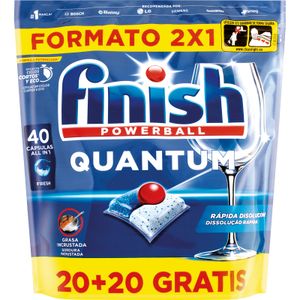 Pastillas Lavavajillas Quantum 20+20 40 U