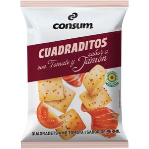 Cuadraditos Tomate y Sabor a Jamón 110 Gr