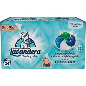 Detergente Capsulas Pieles Sensibles 24 Lv