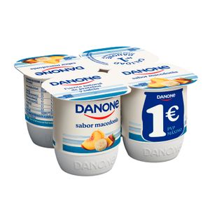 Yogur Sabor Macedonia Pack de 4 Unidades 4 x 120 Gr
